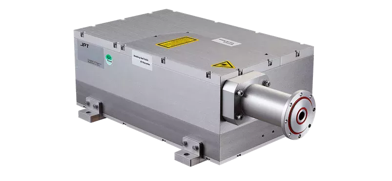 Eine unserer wassergekühlten DPSS UV-Laserquellen bei 355 nm.